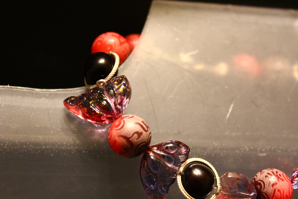 Purple butterfly wings