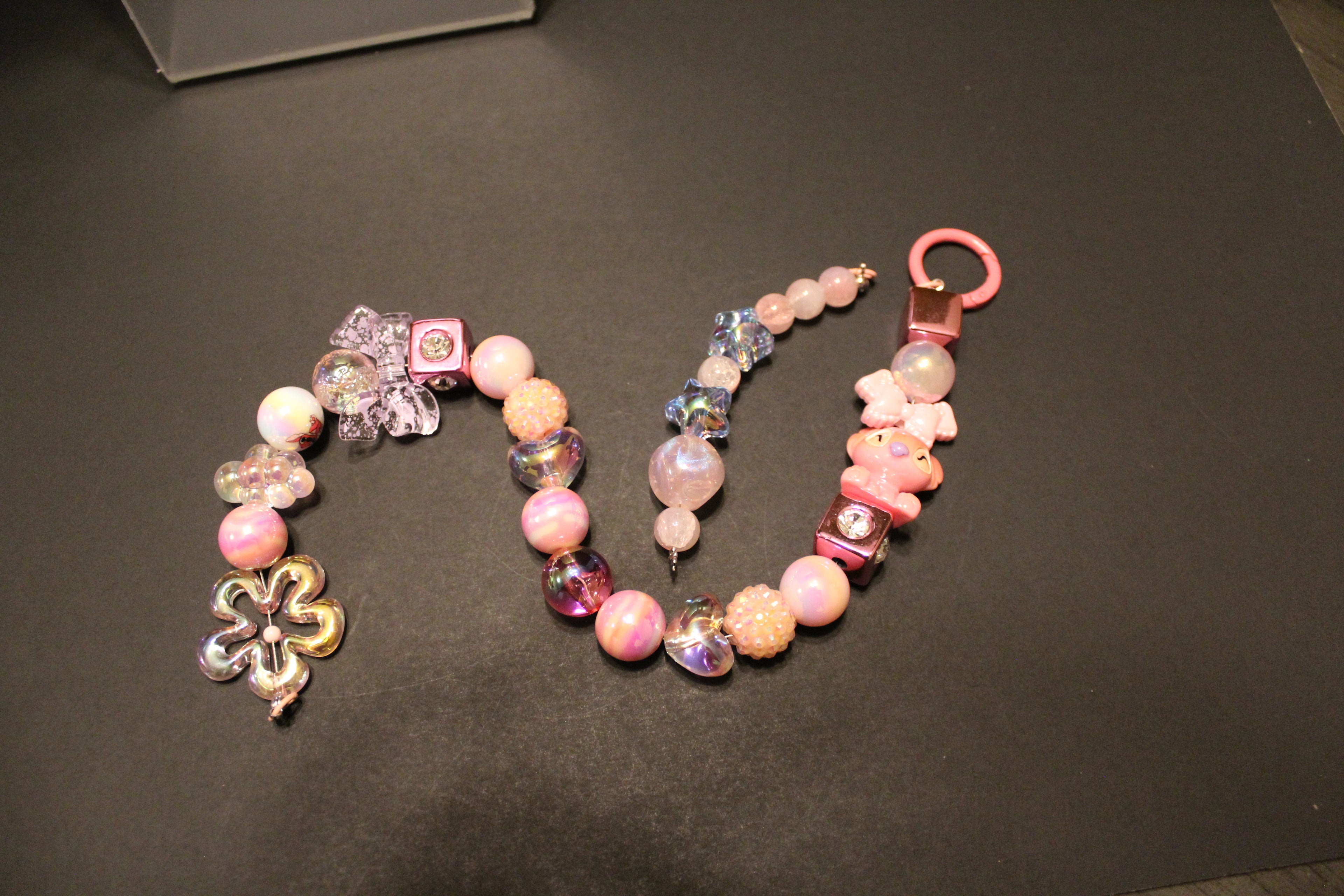 Pink Whimsical Key Chain