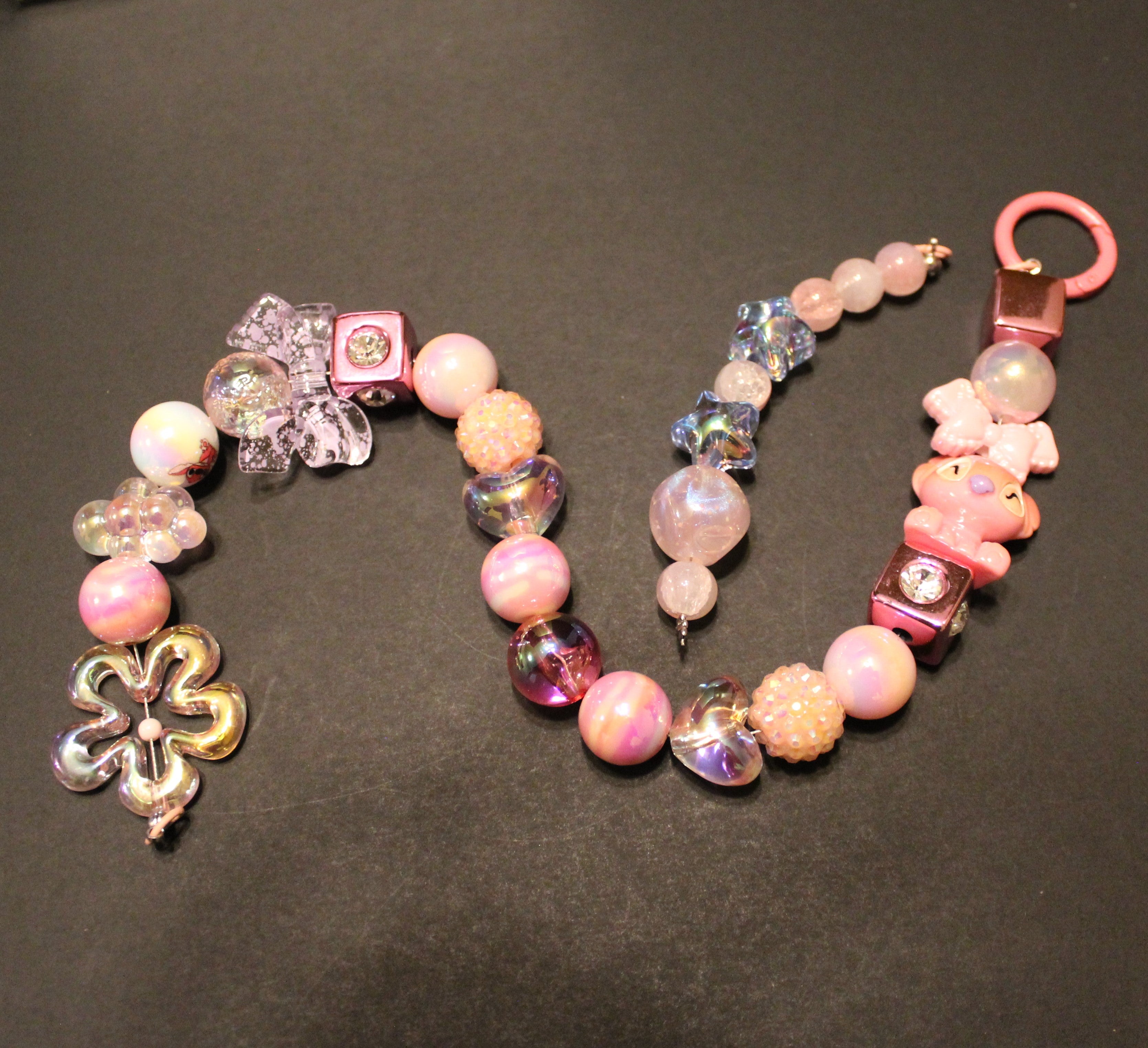 Pink Whimsical Key Chain