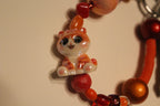 Orange Kitty Key Chain