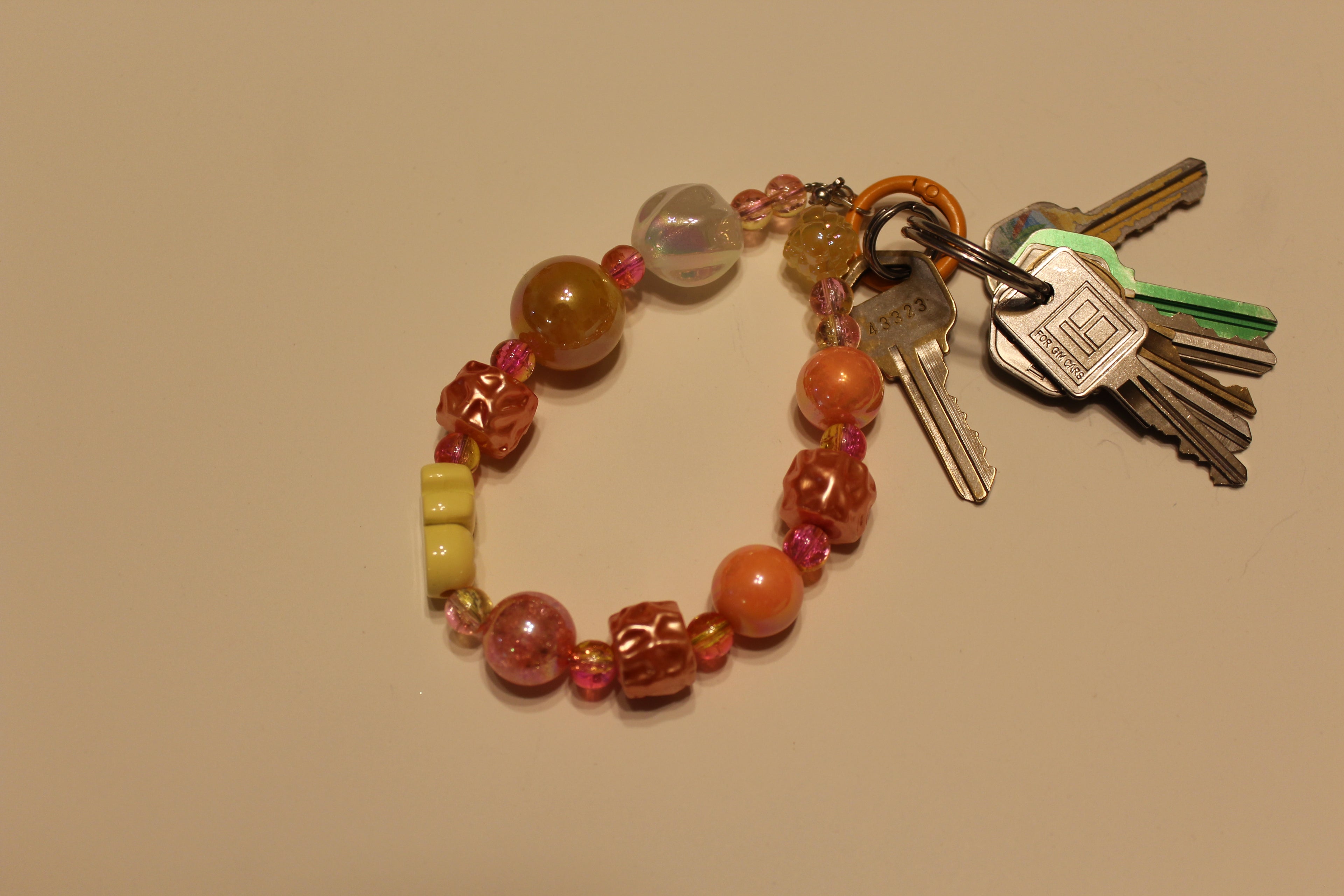 Whimsical Orange Key Chain