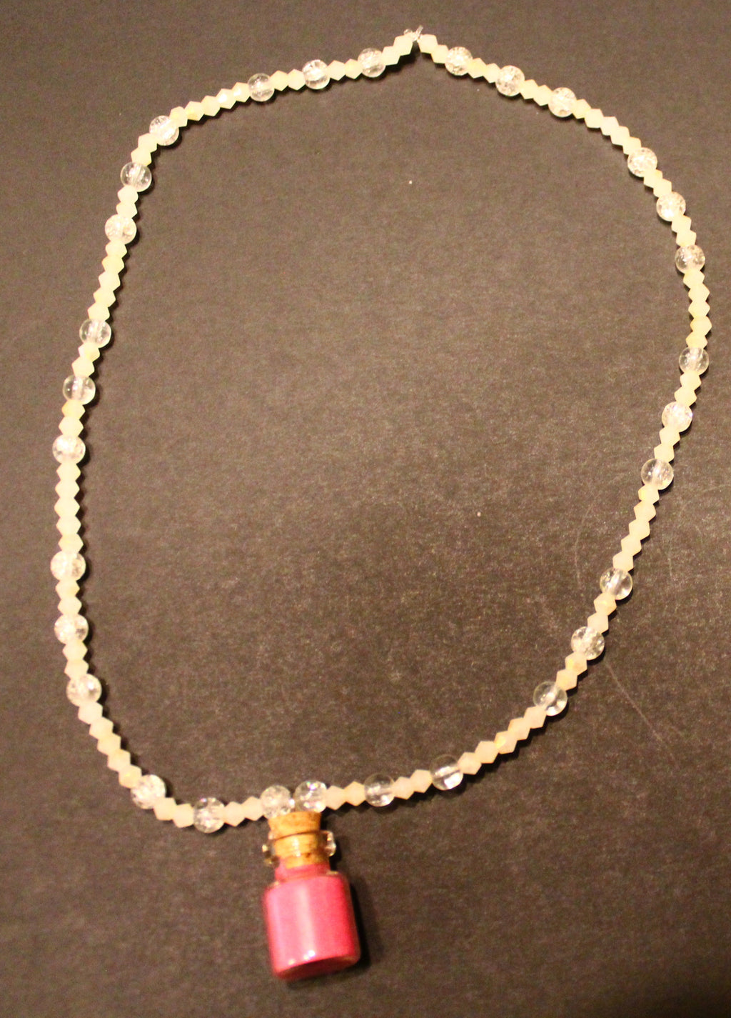Pink Dust Bottle Necklace